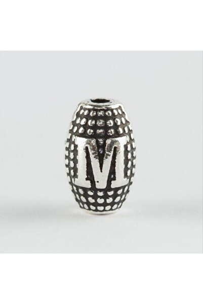 ZERO LAND Nhrhls 8 mm Harpa Cut Metal Letter Metal Prayer Beads (122650) Lett...