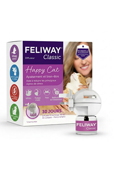 FELIWAY Classic 48 ml Başlangıç Seti (Kum Dışı Çiş, Tırmalama ve Stres Önleyi...