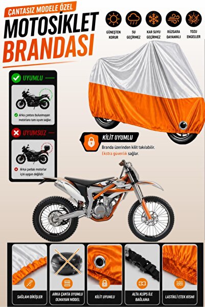Cemku Twin غطاء محرك متوافق مع KTM 350 Freeride باللون الرمادي من الأعلى والب...
