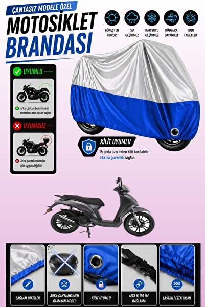 Cemku Twin غطاء محرك متوافق مع Mondial 125 Prostreet باللون الرمادي من الأعلى...