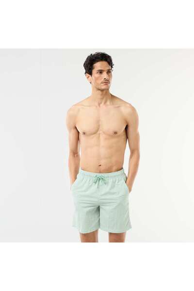 KIABI Striped Swim Shorts Green