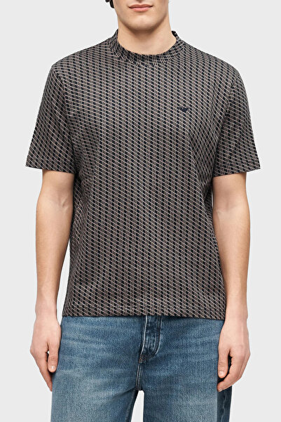 Emporio Armani Yün Karışımlı Kaşmir Örme Detaylı Regular Fit T Shirt Erkek T ...
