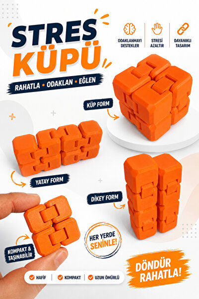 JoyShine Infinity Cube Sonsuz Küp Stres Küpü Hareketli Küp, Anti Stres Oyunca...
