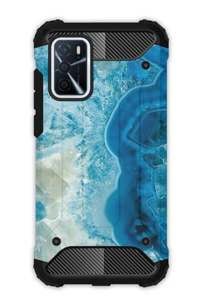 EGSTECH Oppo A16 Case Army Tank Full Protection Anti-Shock - Modern Amethyst