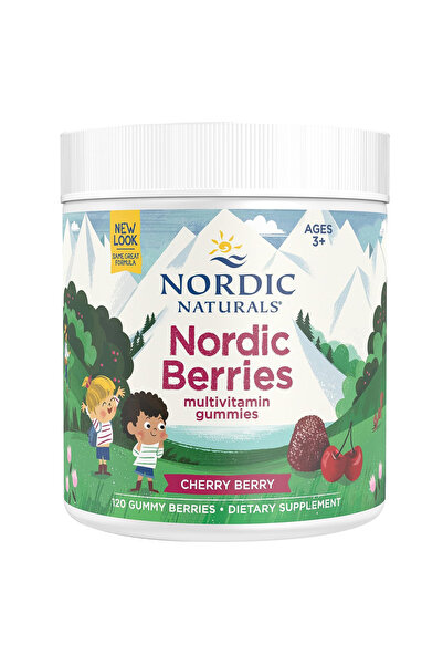Nordic Naturals توت الكرز 120 قطعة حلوى جيلاتينية