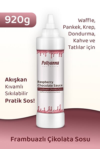 Pollyanna Frambuaz Çikolata Sos 920 Gr - Waffle & Pankek & Krep & Tatlı Sosu