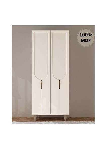 comiet Açelya 2 Kapak Mdf Ayaklı Tasarım Gardırop
