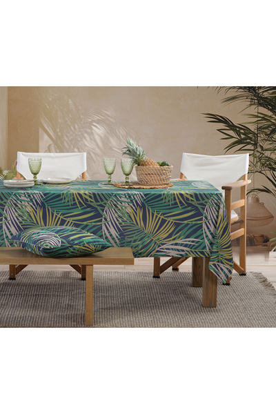 Nef Nef Homeware Πράσινο τραπεζομάντιλο 140x140 εκ.