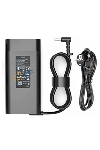 HP , MSI uyumlu 19.5V 11.8A 230W Pinli Uç 4.5*3.0mm Notebook Adaptör (Mavi Uc...