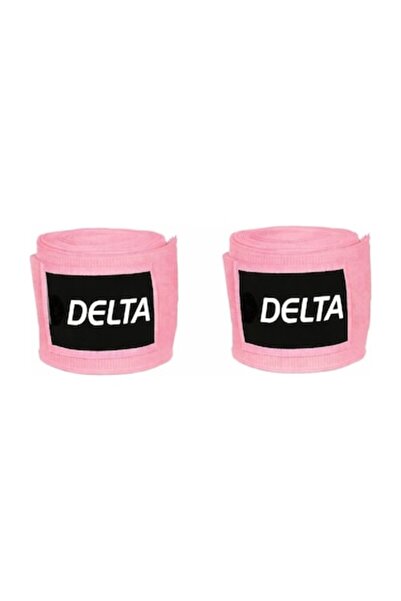 Delta Boks Kickbox Muay Thai Sanda El Bandajı 3,5 Metre X 2 Adet Pembe