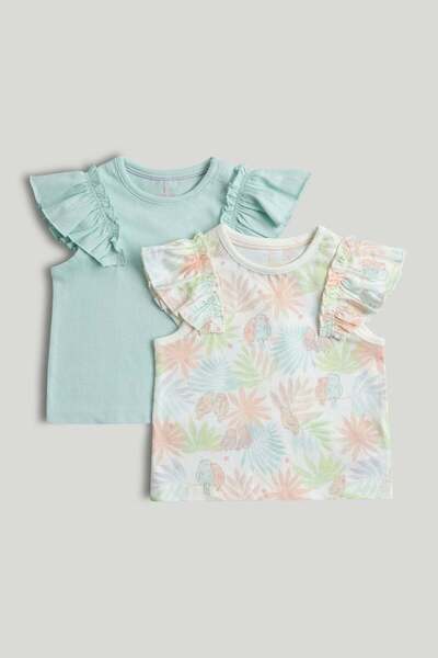 MOTHERCARE 2 Pack Frill T-Shirts