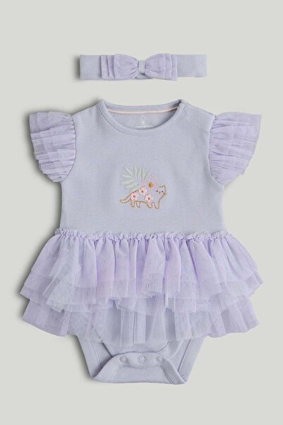 MOTHERCARE طقم بدلة توتو وردية مع عصابة رأس