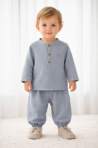 OUTLET طقم أطفال ISYIS أنيق ومريح مكون من قطعتين