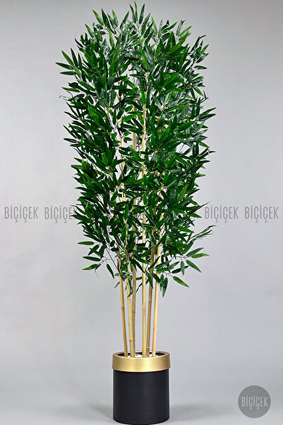BİÇİÇEK Yapay bambu ağacı 170cm metal saksıda