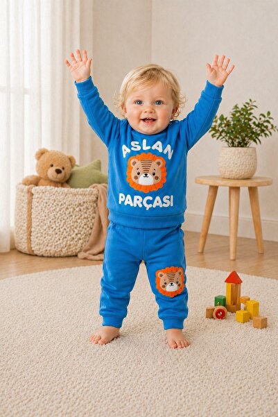 METEOR BABY Baby Boy Lion Embroidered 2-Piece Set - Seasonal Baby/Child Set
