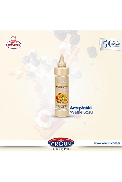 ORGUN GIDA Kalipso Antep Fıstıklı 850 Gr Waffle & Pancake & Krep Sos