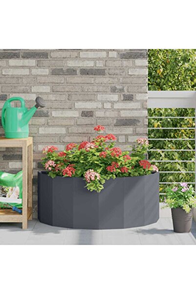 vidaxl Jardiniera Antracit 90 x 45 x 35 cm Otel