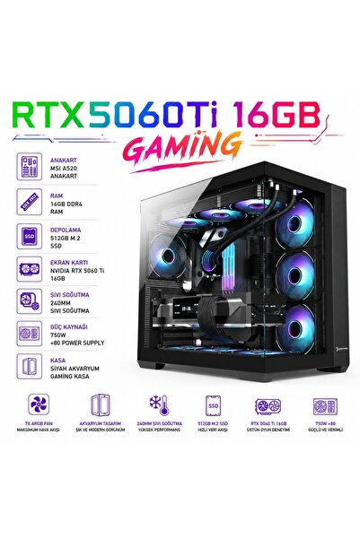 Apphirex Penta X95 Ryzen 7 5700X | 16GB Ram | 512GB M.2 SSD | RTX5060Tİ 16GB ...