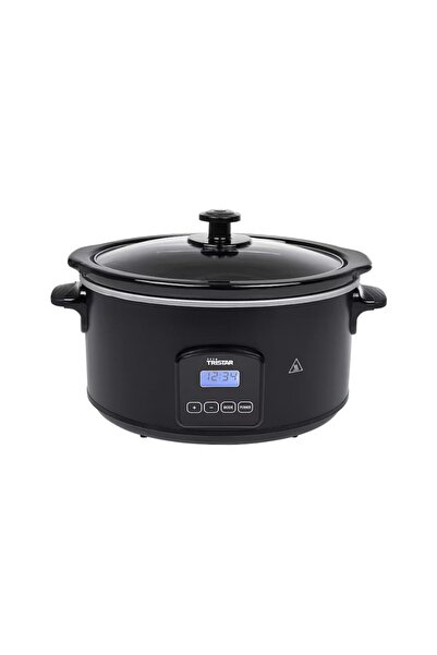 Tristar Slow Cooker Digital 4.5L 210W, Removable Ceramic Pot, Timer, Keep War...