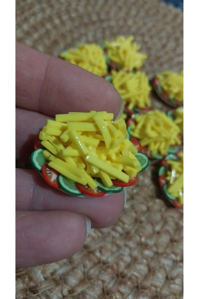 cankids El yapımı minyatür patates kızartması tabağı