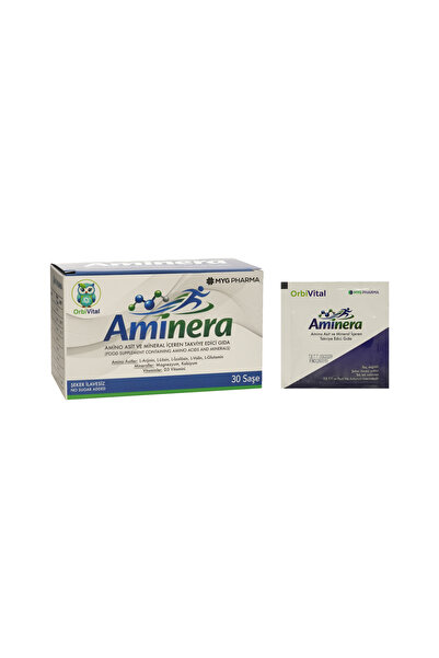OrbiVital Aminera Amino Asit ve Mineral Kompleksi 30 Şase - Kas ve Enerji Des...