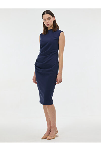 ORSAY Dark blue women's midi dress