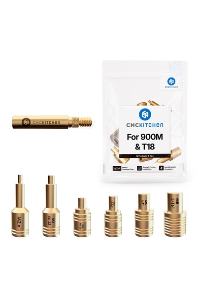 CNC Kitchen Soldering tips pentru Hakko (900M, T18) V2.1