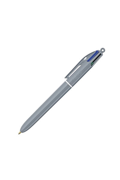 Bic 4 Colours Mineral Tones Pastel Gri Gövdeli 4 Renkli Tükenmez Kalem