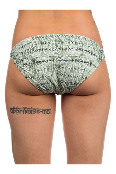 Malibu Slip de bikini cu talie joasă, verde, L