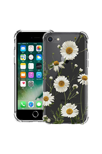 bestcase Husă Antișoc pentru Apple iPhone SE 3 / SE 2 / 8 / 7, Florală - Marg...