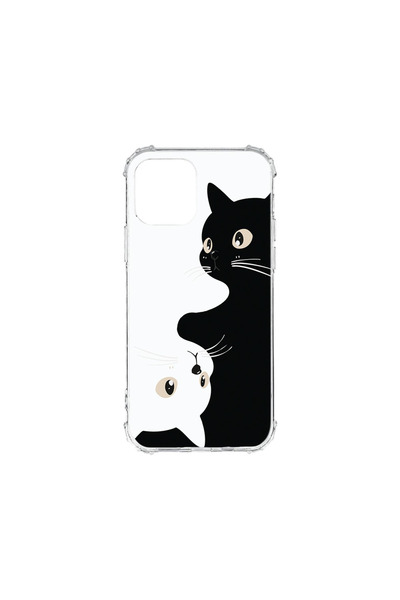 bestcase Husă Antișoc pentru Apple iPhone 11, Pisici Alb-Negru, 754401 AS 2017