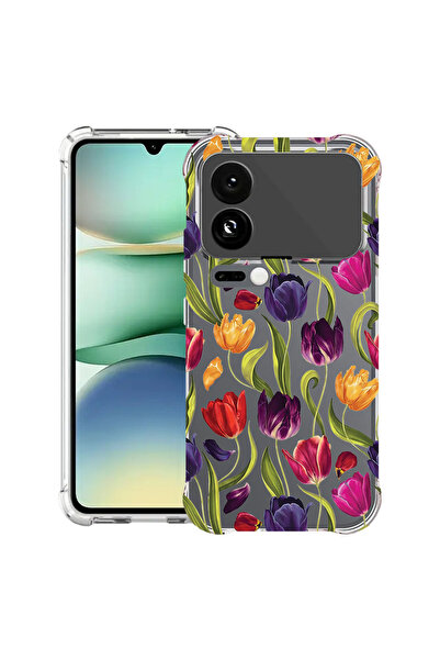 bestcase Αντικραδασμική Θήκη για Xiaomi 17 Pro, Φλοράλ - Σχέδιο Τουλίπας, 209...