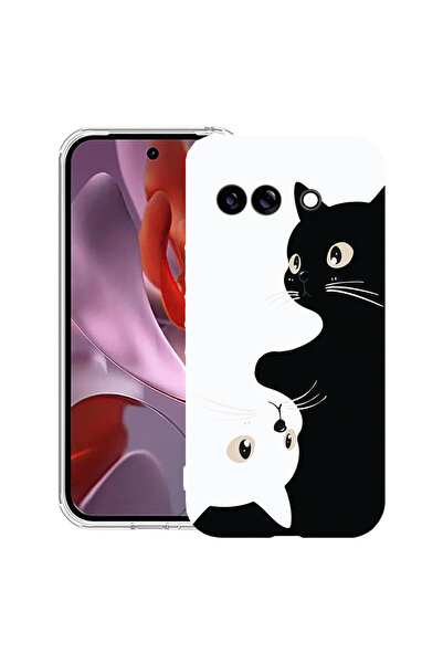 bestcase Husă Antișoc pentru Google Pixel 9 / Pixel 9 Pro, Pisici Alb-Negru, ...