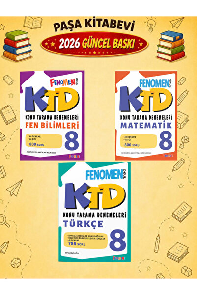 8.SINIF Matematik + Türkçe Fen B. KTD KONU TARAMA DENEMELERİ