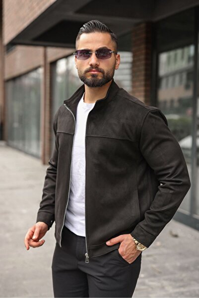 MACKREEZY MEVSİMLİK HAKİM YAKA SÜET CASUAL CEKET