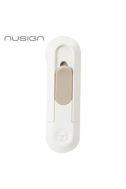 Nusign Mini Kesici Bıçak Otomatik Geri Çekmeli Güvenli Maket Bıçağı Beyaz