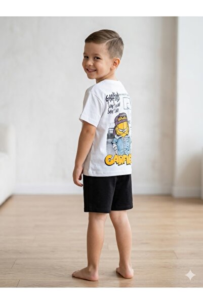 Motebarn Wear Dečački set šortsa sa grafitnim uzorkom "Ne znam, ne zanima me"