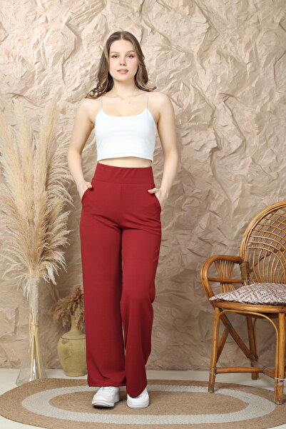 Kadın Korsaj Kemerli Pantolon - Likralı Krep Kumaş- Büyük Beden