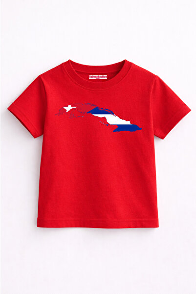 Rabona Fashion Tricou pentru copii cu harta spiritului Cubai