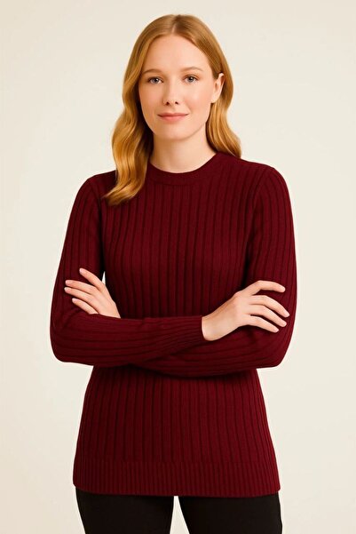 Generic Brand Bicycle round neck knit sweater cotton thick Corded Fabric wove...