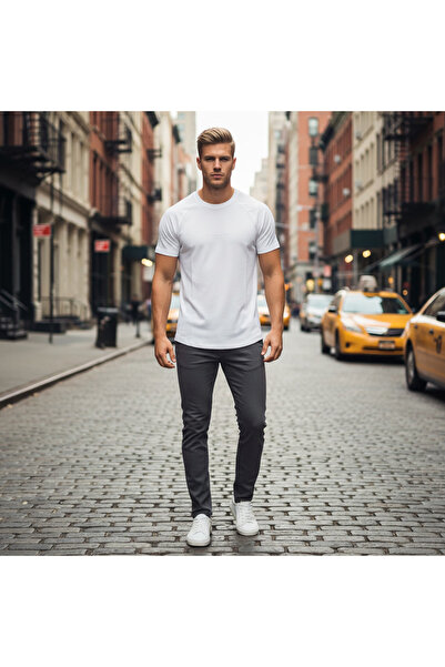 Bisiklet Yaka Spor T-shirt