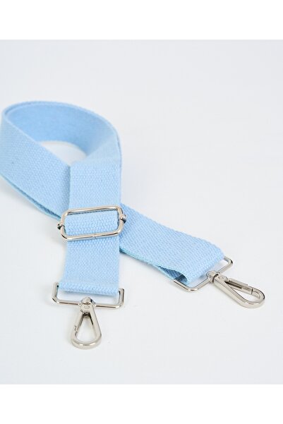 MUTE BAG Mâner reglabil pentru geantă Baby Blue Baby Blue (BUMBAC) 110 Cm L:4 Cm