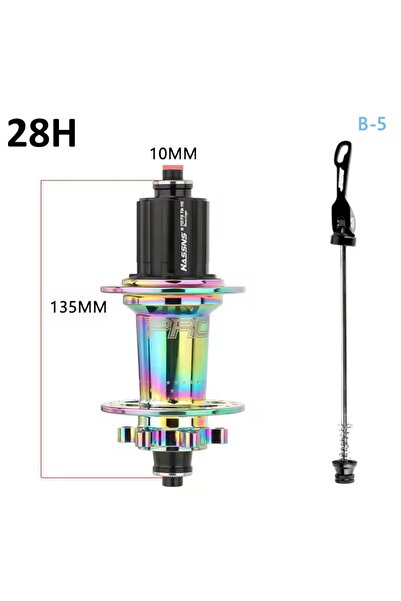 ROBESBON HASSN'S PRO 7 28 Delik Rainbow, Colorful Bisiklet Arka Jant Göbeği