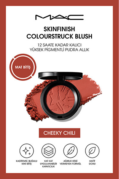 M.A.C Skinfinish Colourstruck Blush 12 Saate Kadar Kalıcı, Yüksek Pigmentli P...