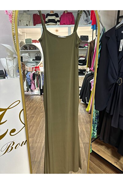 Su Butik Haki buzyy elbise