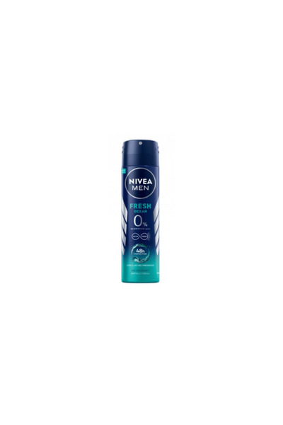 NIVEA Deodorant spray pentru bărbați Fresh Ocean, 150 ml, Prospețime 48H, Făr...