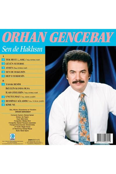 KervanPlak Orhan Gencebay - Sen De Haklısın (Plak)