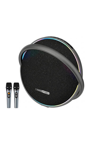 hakopro 100W 12000 mAh Rgb Ledli Siyah Bluetooth Hoparlör Ipx5 H707S