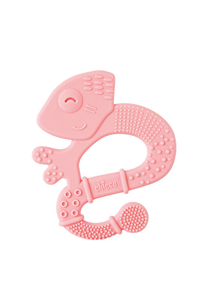 Chicco Jucarie copii pentru dentitie din silicon, Cameleon roz, 2luni+
