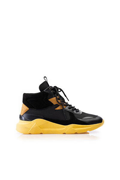 UrbanShoes Sneakerși bărbați din piele naturală, Leofex - Mostră Livian Negru...